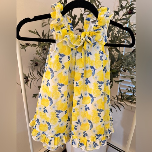 Little Me lemon dress Size 2T - Picture 2 of 6